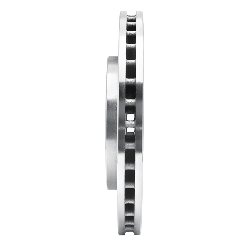 Nissan NP300 Brake Rotor (1) - Front Left - R1 Concepts - Drilled & Slotted - Silver - `98-`15